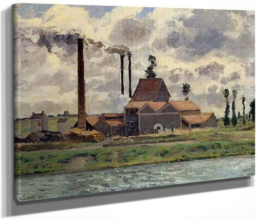 The Factory By Camille Pissarro By Camille Pissarro