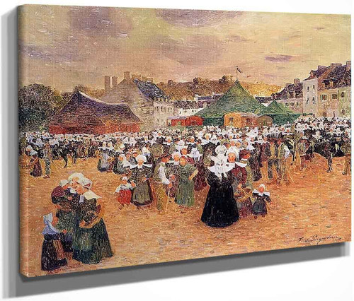 The Fair At Pont Aven By Ferdinand Du Puigaudeau