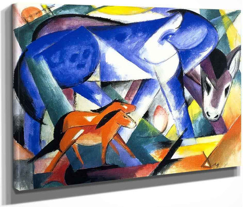 The First Animals By Franz Marc By Franz Marc