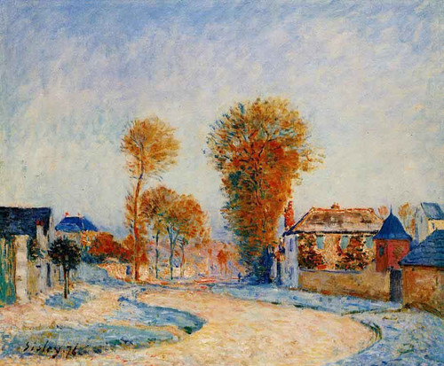 The First Hoarfrost By Alfred Sisley