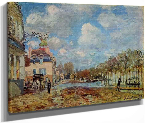 The Flood At Port Marly By Alfred Sisley