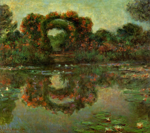 The Flowered Arches At Giverny By Claude Oscar Monet