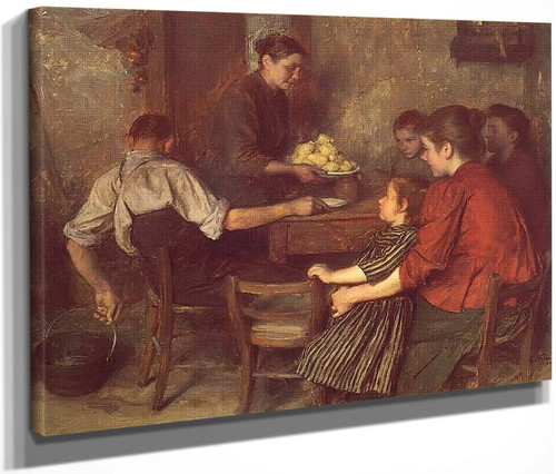 The Frugal Repast By Emile Friant