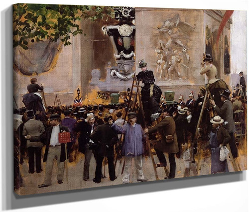 The Funeral Of Victor Hugo By Jean Georges Beraud By Jean Georges Beraud