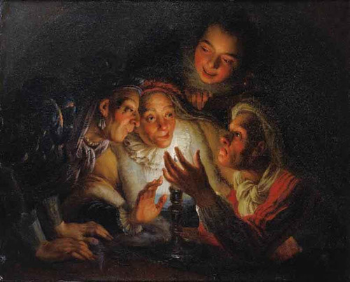 The Game Of The Candle By Charles Antoine Coypel Iv By Charles Antoine Coypel Iv