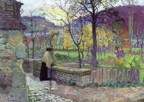 The Garden At Champigne By Henri Lebasque By Henri Lebasque