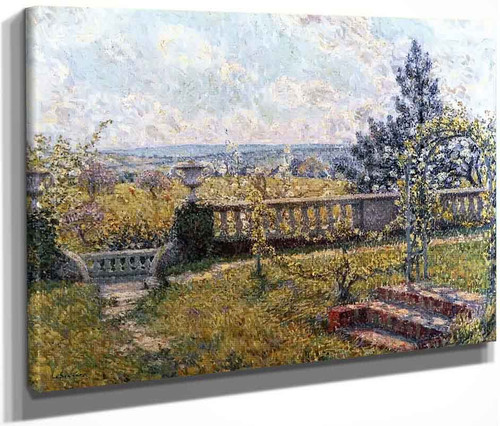 The Garden Terrace In Spring By Henri Le Sidaner By Henri Le Sidaner