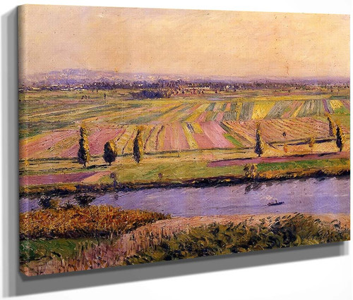 The Gennevilliers Plain, Seen From The Slopes Of Argenteuil By Gustave Caillebotte By Gustave Caillebotte