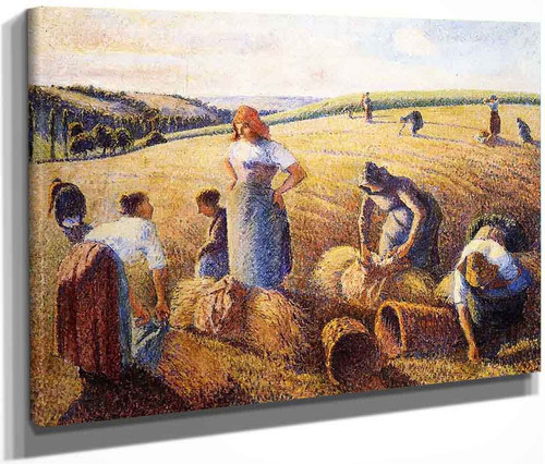 The Gleaners By Camille Pissarro By Camille Pissarro