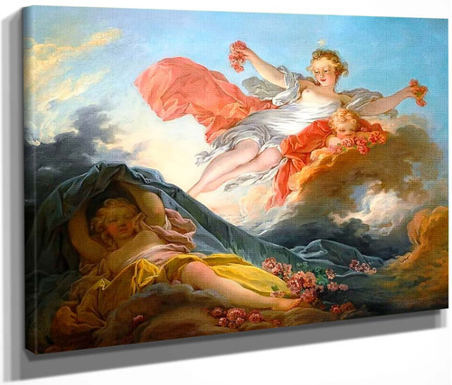 The Goddess Aurora Triumphing Over Night By Jean Honore Fragonard  By Jean Honore Fragonard