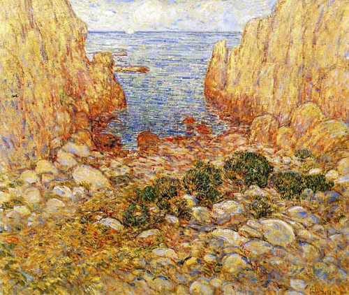 The Gorge Appledore, Isles Of Shoals By Frederick Childe Hassam  By Frederick Childe Hassam