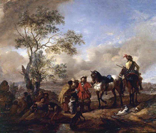 The Halt At A Gypsy Camp By Philips Wouwerman Dutch 1619 1668 The Halt At A Gypsy Camp By Philips Wouwerman Dutch 1619 1668