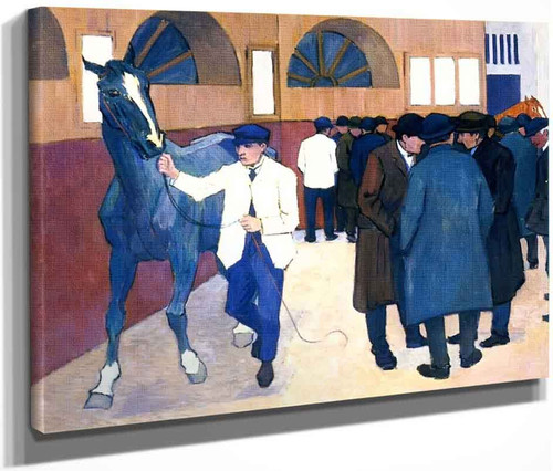 The Horse Mart (Barbican No. 2) By Robert Bevan(English, 1865 1925) By Robert Bevan(English, 1865 1925)