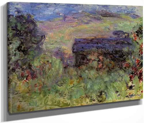 The House Seen Through The Roses By Claude Oscar Monet