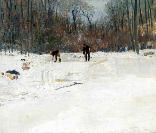 The Ice Cutters By Julian Alden Weir American 1852 1919