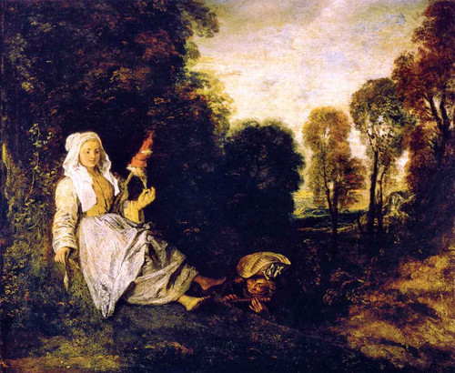 The Indiscreet Man By Jean Antoine Watteau French1684  1721