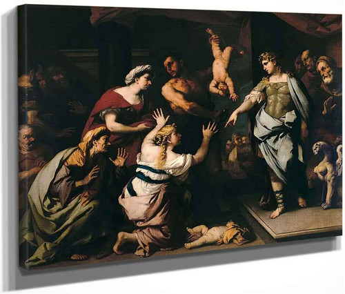 The Judgement Of Solomon1 By Luca Giordano, Aka Luca Fa Presto By Luca Giordano