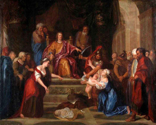 The Judgment Of Solomon  By Antoine Coypel Ii By Antoine Coypel Ii