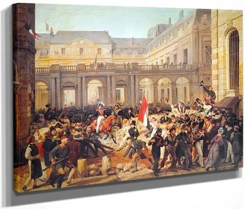 The King Of The French Leaves The Palace And Goes To The Town Hall By Horace Vernet