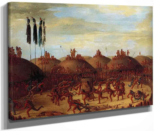 The Last Race, Mandan Okeepa Ceremony By George Catlin By George Catlin