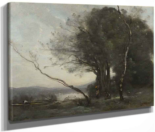 The Leaning Tree Trunk By Jean Baptiste Camille Corot By Jean Baptiste Camille Corot