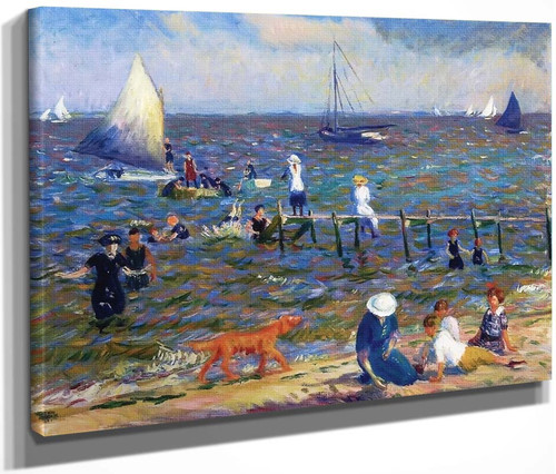 The Little Pier By William James Glackens  By William James Glackens