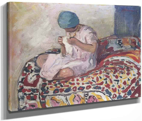 The Little Seamstress By Henri Lebasque By Henri Lebasque