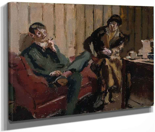 The Little Tea Party Nina Hamnett And Roald Kristian By Walter Richard Sickert By Walter Richard Sickert