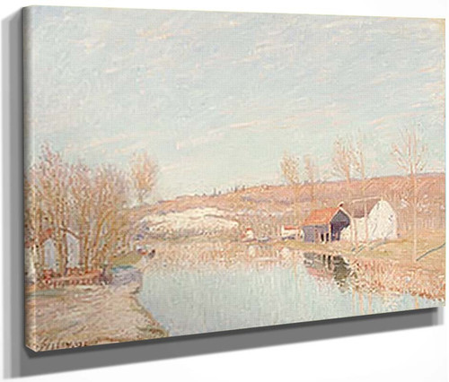 The Loing And The Slopes Of Saint Nicaise, February By Alfred Sisley