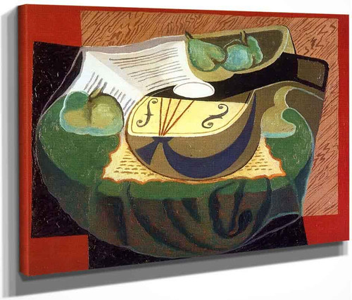The Mandolin On The Table By Juan Gris