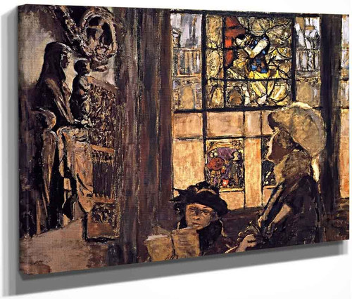 The Medieval Gallery At The Musee Des Arts Decoratifs By Edouard Vuillard