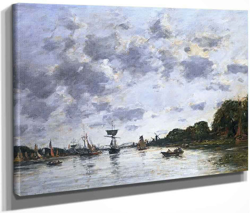 The Meuse At Dordrecht By Eugene Louis Boudin By Eugene Louis Boudin