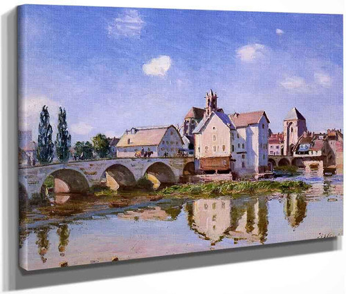 The Moret Bridge In The Sunlight By Alfred Sisley