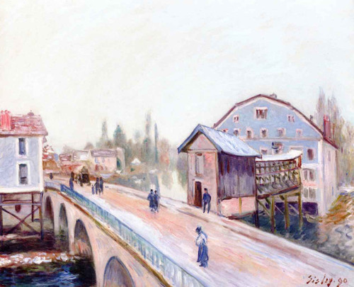 The Moret Bridge By Alfred Sisley