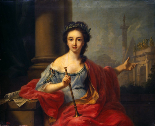 The Nine Muses Clio  By Johann Heinrich Tischbein The Elder Aka The Kasseler Tischbein German 1722 1789