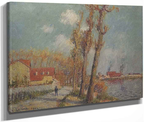 The Oise At Pontoise 1 By Gustave Loiseau By Gustave Loiseau