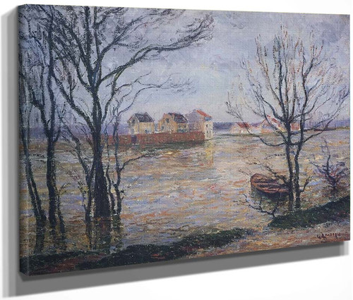 The Oise In Winter 1 By Gustave Loiseau By Gustave Loiseau