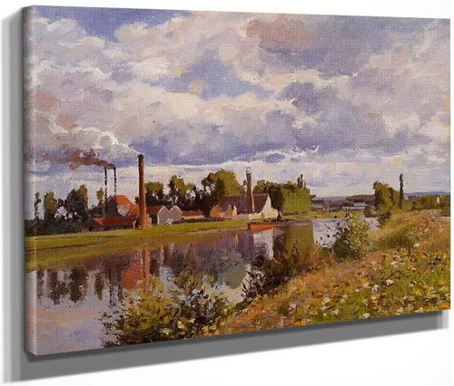 The Oise On The Outskirts Of Pontoise By Camille Pissarro By Camille Pissarro