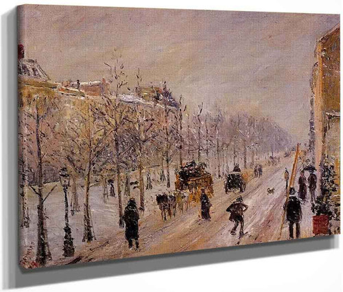 The Outer Boulevards, Snow Effect By Camille Pissarro By Camille Pissarro