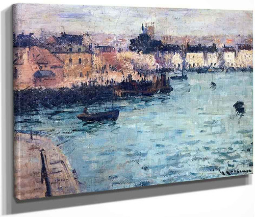 The Outer Harbor At Dieppe By Gustave Loiseau By Gustave Loiseau