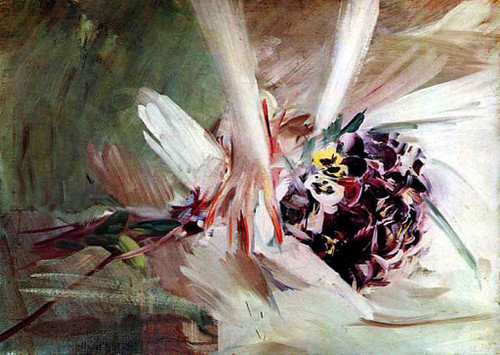The Pansies By Giovanni Boldini By Giovanni Boldini