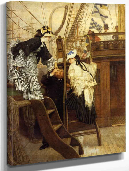 Boarding The Yacht1 By James Tissot