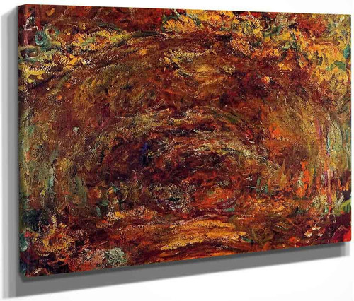 The Path Under The Rose Trellises By Claude Oscar Monet