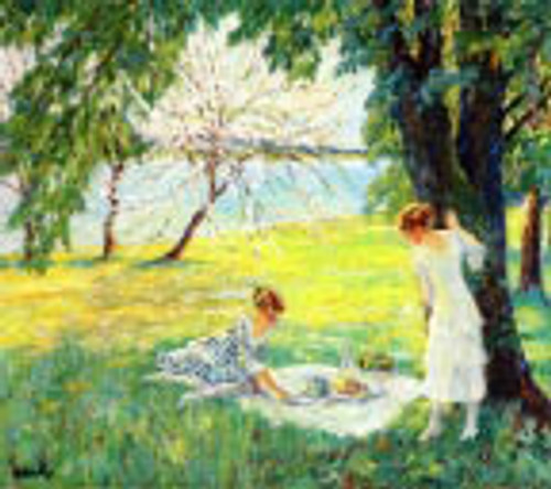 The Picnic1 By Edward Cucuel By Edward Cucuel