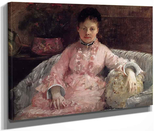 The Pink Dress By Berthe Morisot