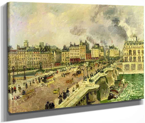 The Pont Neuf, Shipwreck Of The Bonne Mere By Camille Pissarro By Camille Pissarro