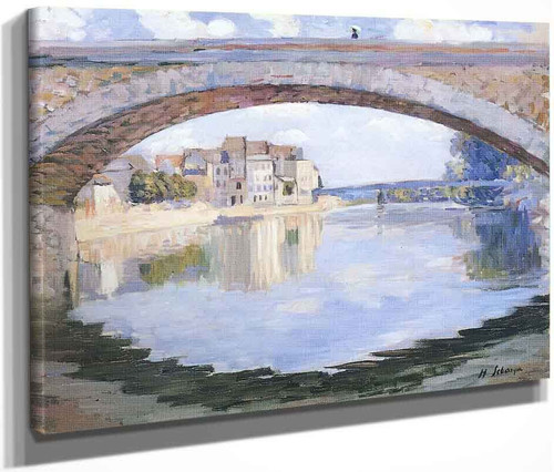 The Pont Of The Marne At Lagny By Henri Lebasque By Henri Lebasque