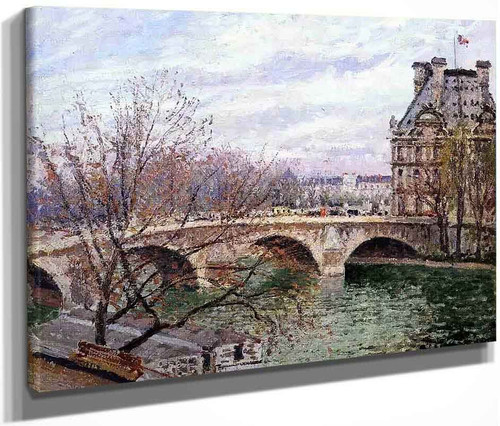 The Pont Royal And The Pavillon De Flore By Camille Pissarro By Camille Pissarro