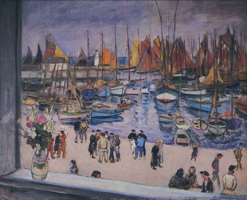 The Port At Saint Tropez By Henri Lebasque By Henri Lebasque