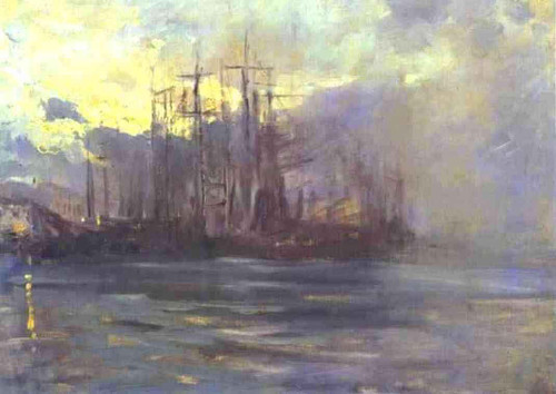 The Port In Marseilles By Constantin Alexeevich Korovin By Constantin Alexeevich Korovin